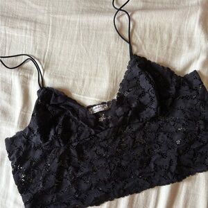 Chic Black Lace Bandeau